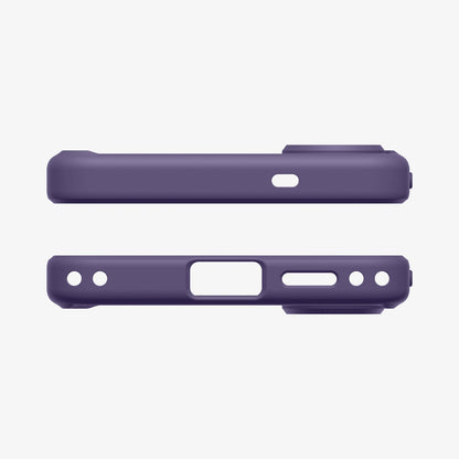 ACS11167 - Galaxy S26 Case Ultra Hybrid (Mag Fit) Deep Purple showing the top and bottom