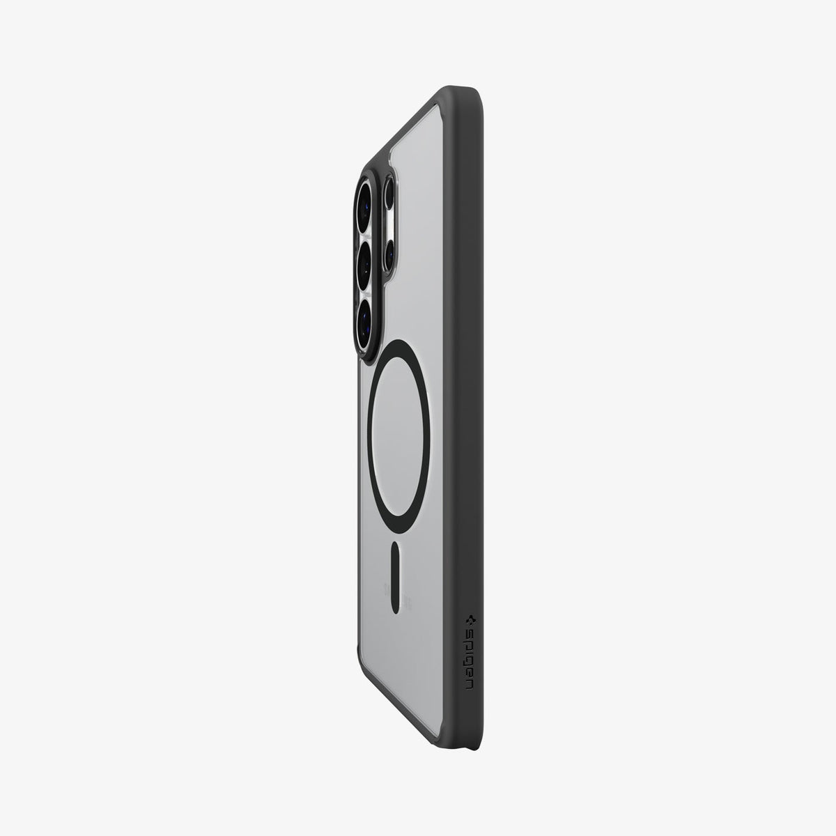 ACS10959 - Galaxy S26 Ultra Case Ultra Hybrid (Mag Fit) Matte Black showing the back and partial side