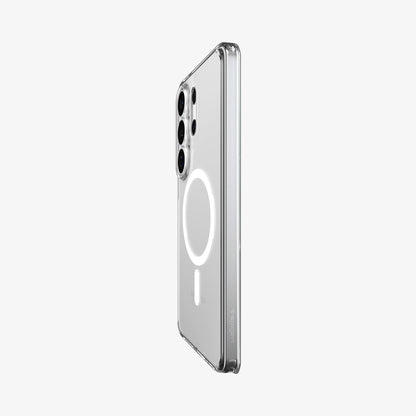 ACS10958 - Galaxy S26 Ultra Case Ultra Hybrid (Mag Fit) Crystal Clear showing the back and partial side
