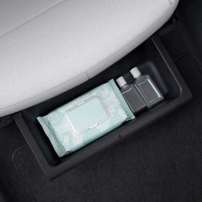 ACP10798 - Model Y Juniper (2025+) 2PK Underseat Organizer Box | TO222J showing bottle inside of the box