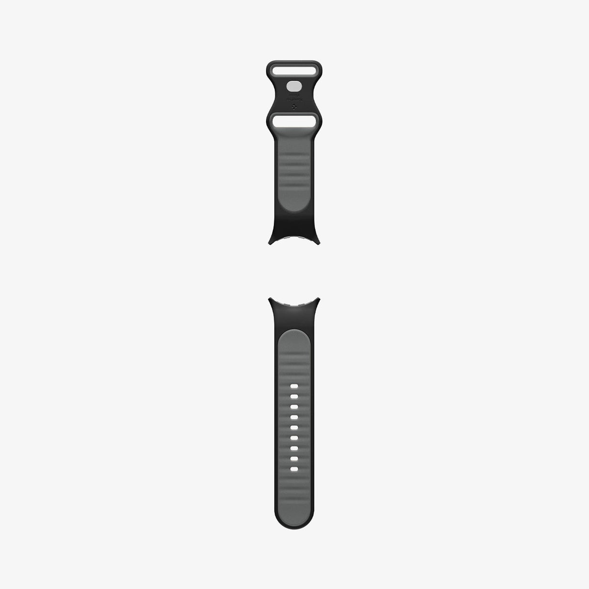 AMP09491 - PWF Series Band Nano Pop in black sesame showing the back with watch band laid out flat