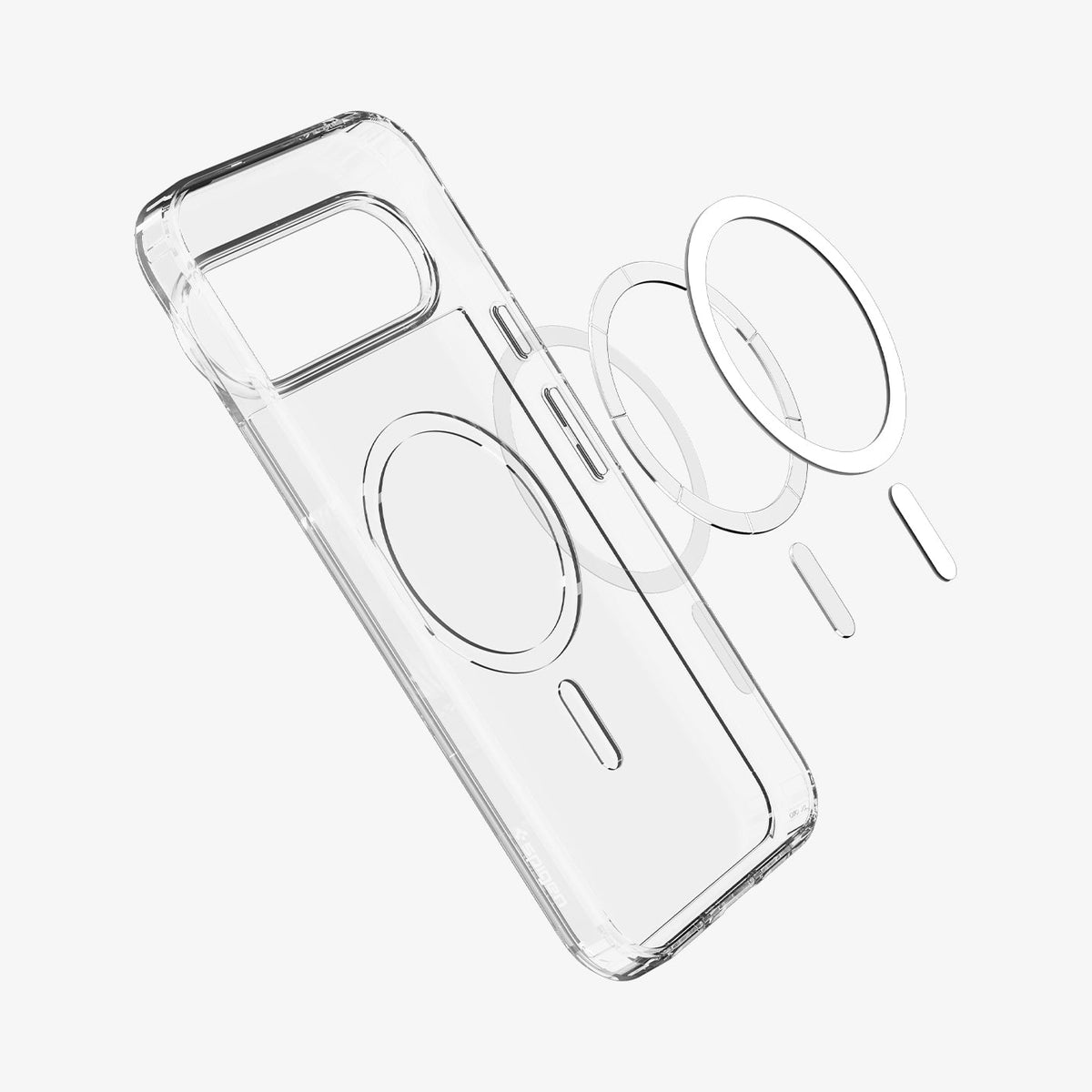 ACS09740 - Pixel 10 Pro XL Crystal Flex (MagFit) showing the inside magnet ring layers