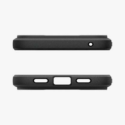 ACS09721 - Pixel 10 Pro XL Case Rugged Armor (MagFit) in black showing the top and bottom of case