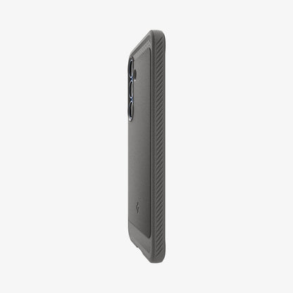 ACS08978 - Galaxy S25 Plus Case Rugged Armor (MagFit) in Marble Gray showing the partial back and side