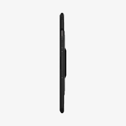 ACS09381 - Galaxy Tab S10 FE+ Case Rugged Armor Pro in Matte Black showing the side