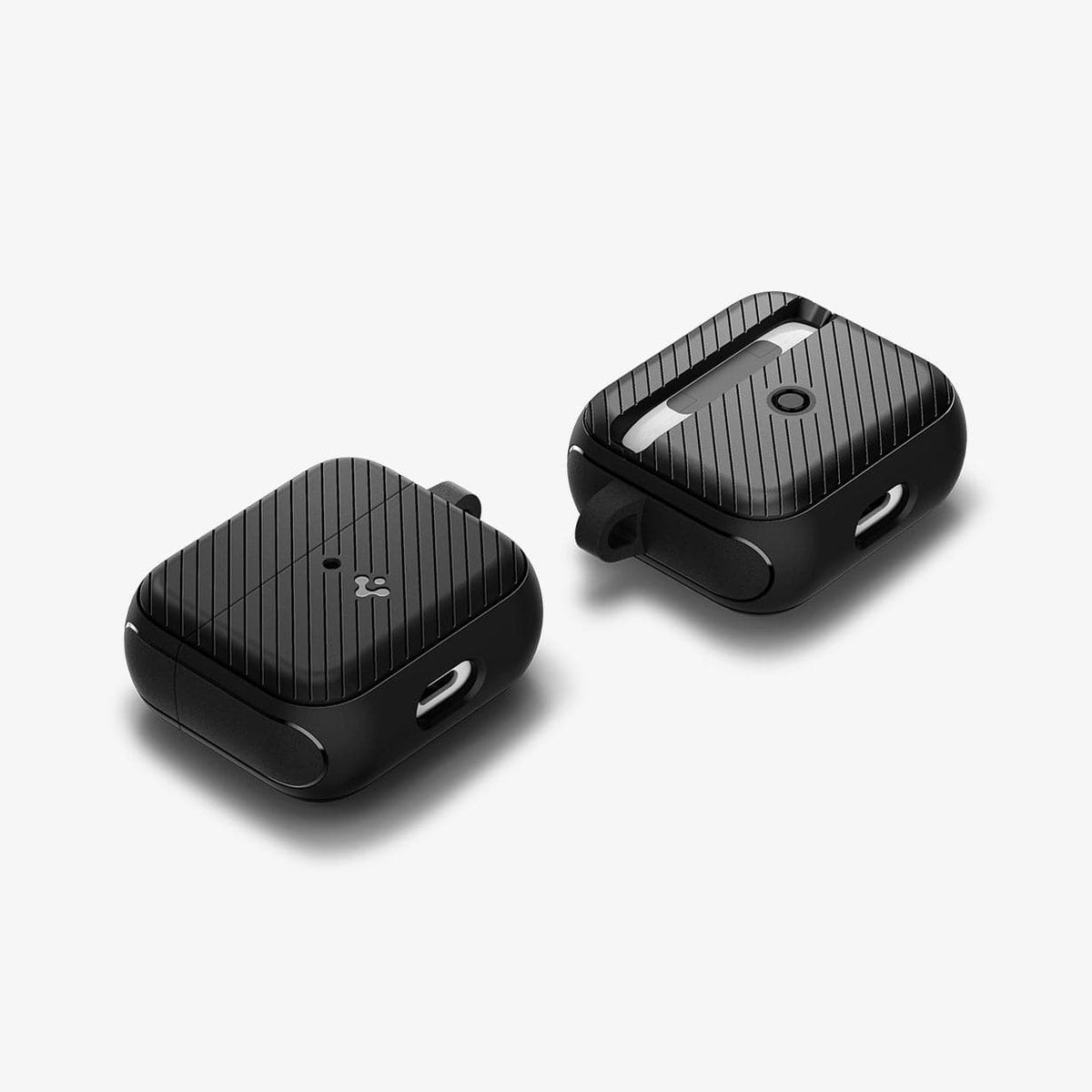 ACS03644 - Airpods 3 Mag Armor in black showing front, back and sides