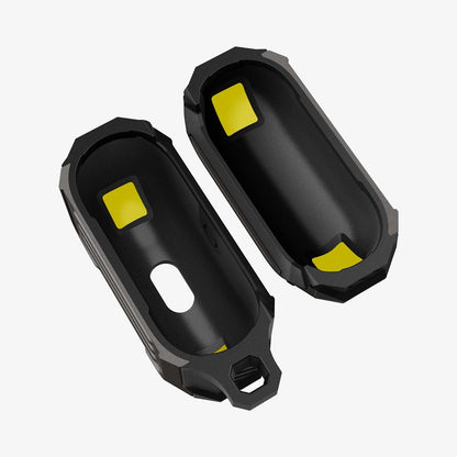 ASD01989 - Apple AirPods 3 Case Tough Armor in gunmetal showing the inside of case