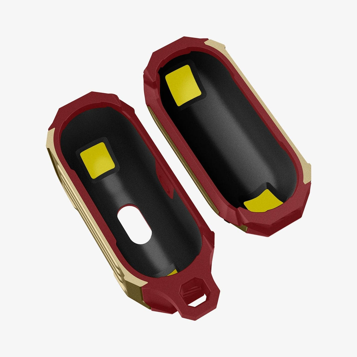 ASD02997 - Apple AirPods 3 Case Tough Armor in metallic gold showing the inside of case