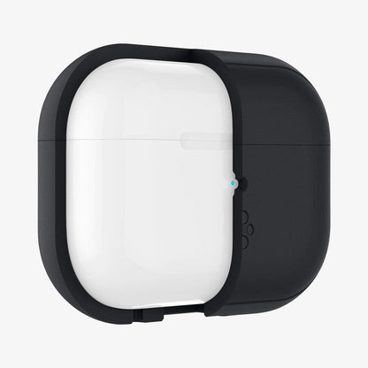 ACS05810 - Apple AirPods Pro 2 Case Silicone Fit + green strap showing the front with case cut half open