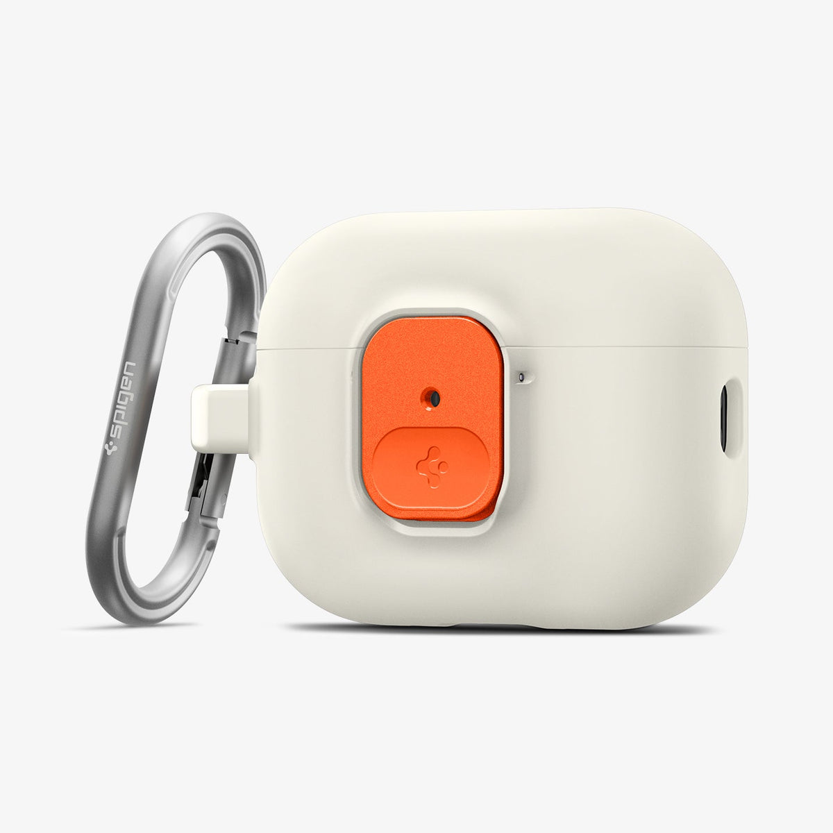 ACS10134 - AirPods Pro 3 Nano Pop in Orange Beige showing the front and side with carabiner