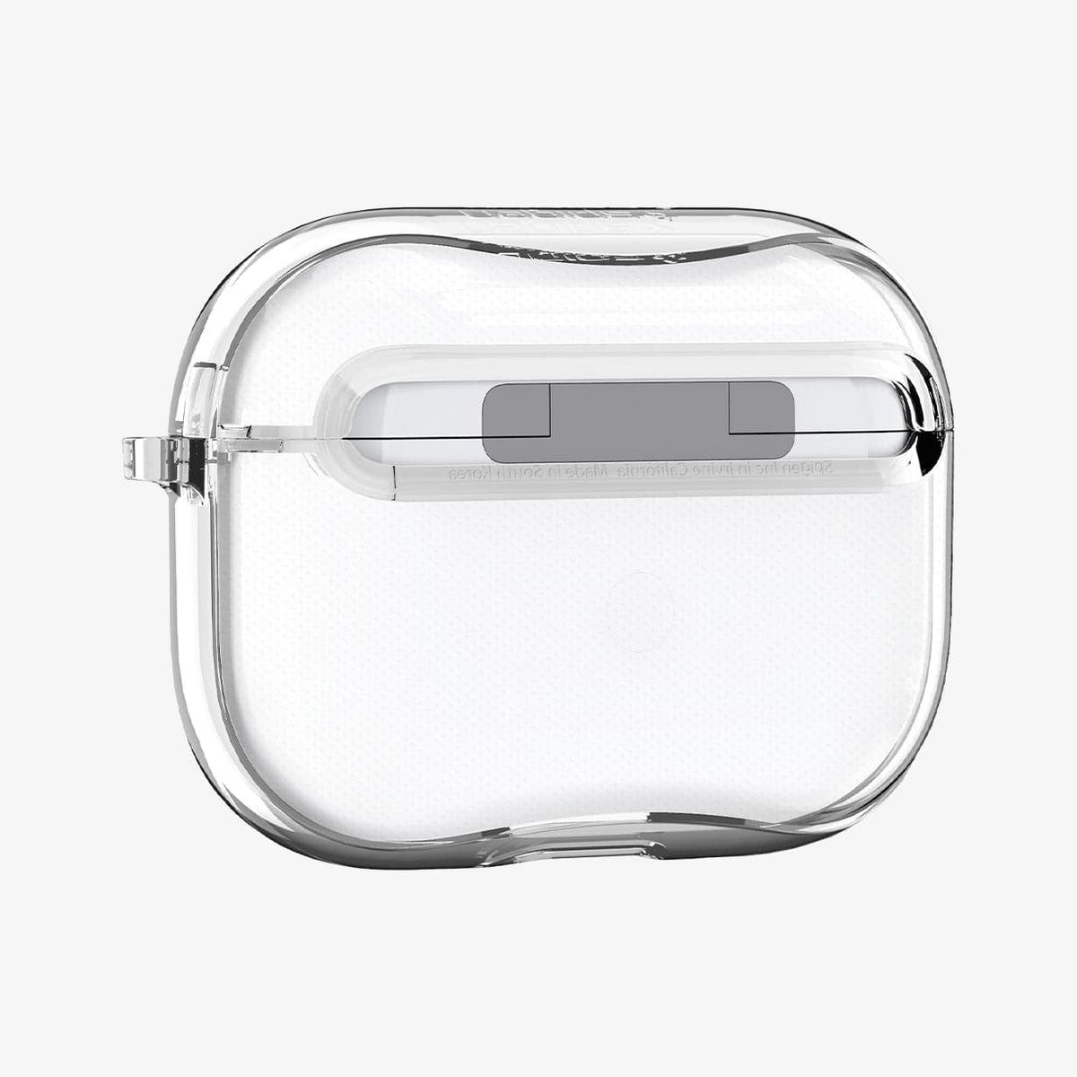 ASD00541 - Apple AirPods Pro Case Ultra Hybrid in crystal clear showing the back and side