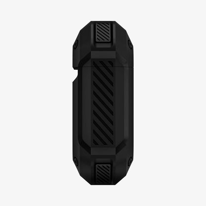 074CS26497 - Apple AirPods 1 / 2 Case Tough Armor in black showing the side