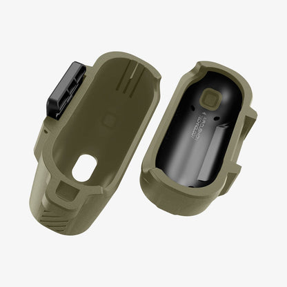 ACS05910 - Apple AirPods Pro Case Lock Fit in vintage khaki showing the inside of case