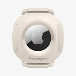 AHP03632 - Apple AirTag Pet Collar ComforTag in cream showing the front