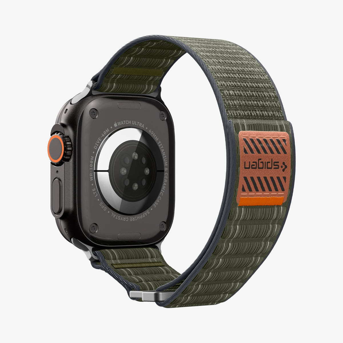 AMP10142 - Apple Watch 10/11 (46mm) WBF0 in Green showing the back, partial inner and back