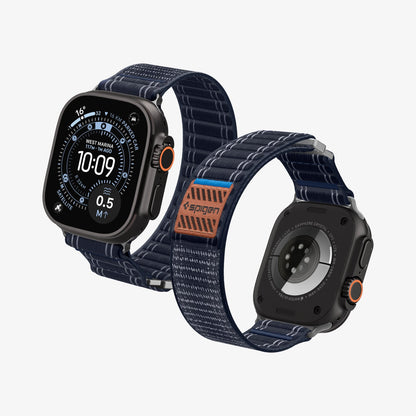 AMP10143 - Apple Watch 10/11 (46mm) WBF0 in Navy showing the front and back