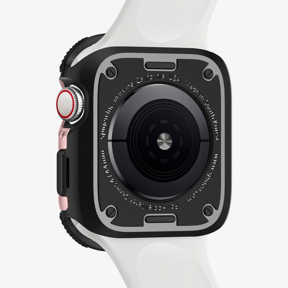062CS24479 - Apple Watch Series (44mm) Case Tough Armor in rose gold showing the back