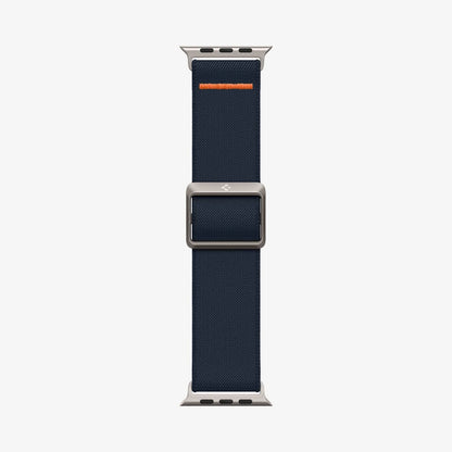 AMP05984 - Apple Watch Series (Apple Watch (49mm)/Apple Watch (45mm)/Apple Watch (42mm)) Watch Band Lite Fit Ultra in navy showing the watch band laid out flat