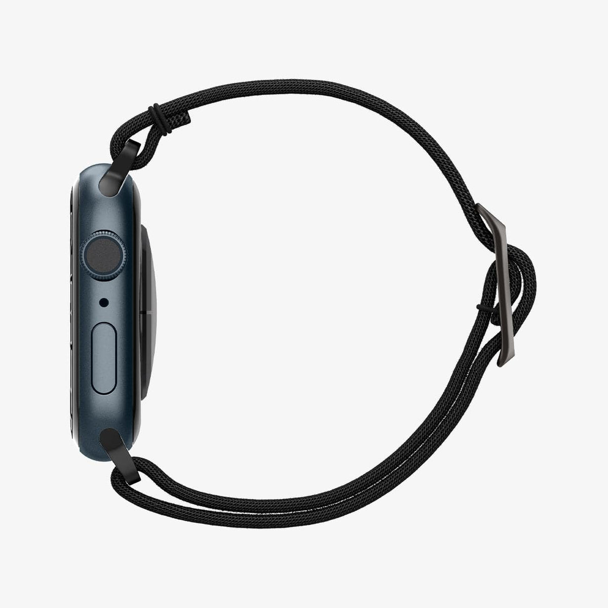 AMP02290 - Apple Watch Series (Apple Watch (41mm)/Apple Watch (38mm)) Watch Band Lite Fit in black showing the side