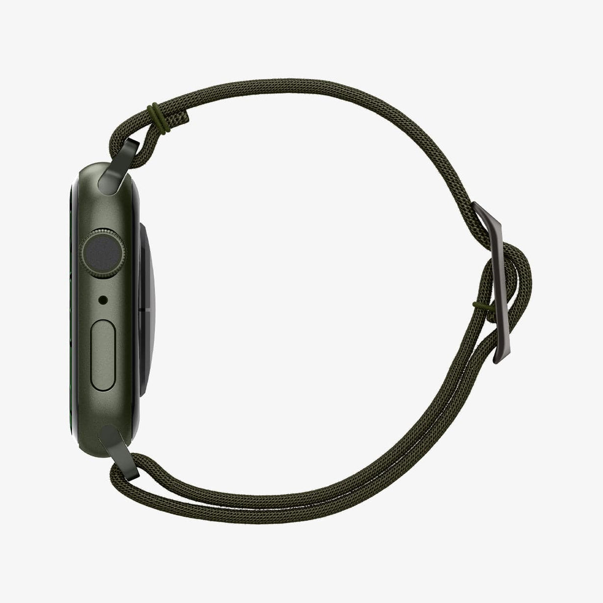 AMP02292 - Apple Watch Series (Apple Watch (41mm)/Apple Watch (38mm)) Watch Band Lite Fit in khaki showing the side