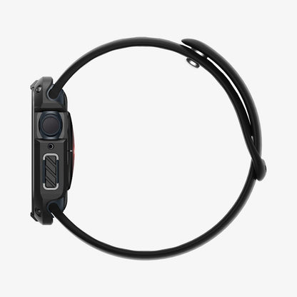 ACS04191 - Apple Watch Series (41mm) Case Tough Armor in black showing the side