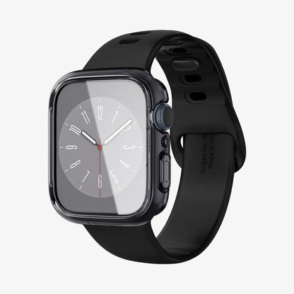 ACS04189 - Apple Watch Series (41mm) Case Ultra Hybrid in space crystal showing the front and inside of band