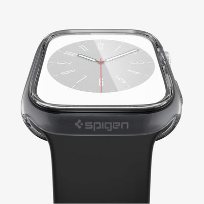 ACS04189 - Apple Watch Series (41mm) Case Ultra Hybrid in space crystal showing the front and bottom