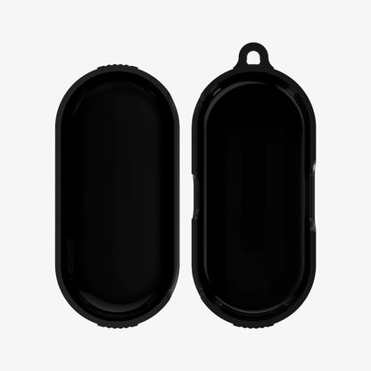 ASD02572 - Bose Earbuds Sports Case Rugged Armor in black showing the inside of case
