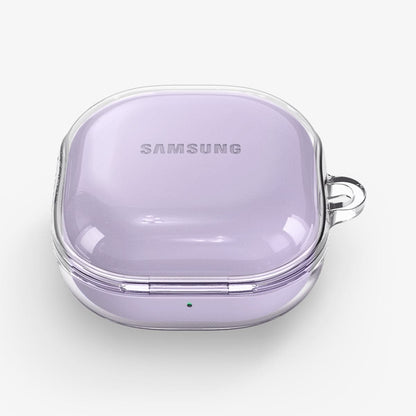 ASD02097 - Galaxy Buds 2 Pro / 2 / Pro / Live Case Ultra Hybrid in crystal clear showing the top and front