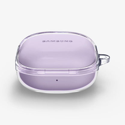 ASD02097 - Galaxy Buds 2 Pro / 2 / Pro / Live Case Ultra Hybrid in crystal clear showing the front and partial top