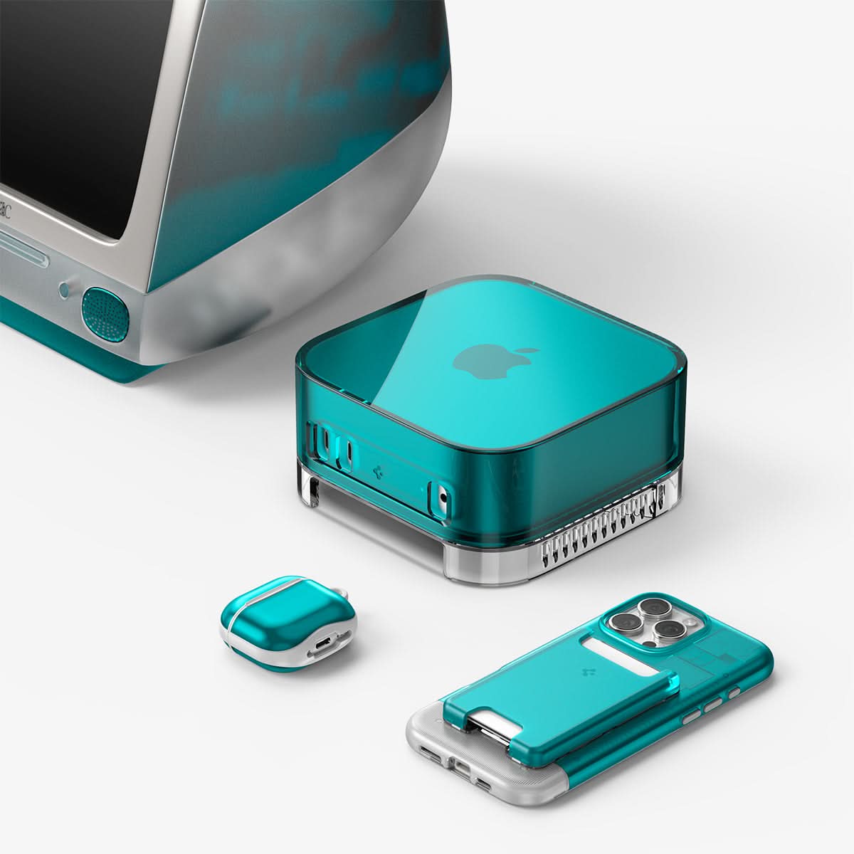 ACS09213 - Apple Mac Mini Stand | Classic C1 in Bondi Blue showing classic c1 products