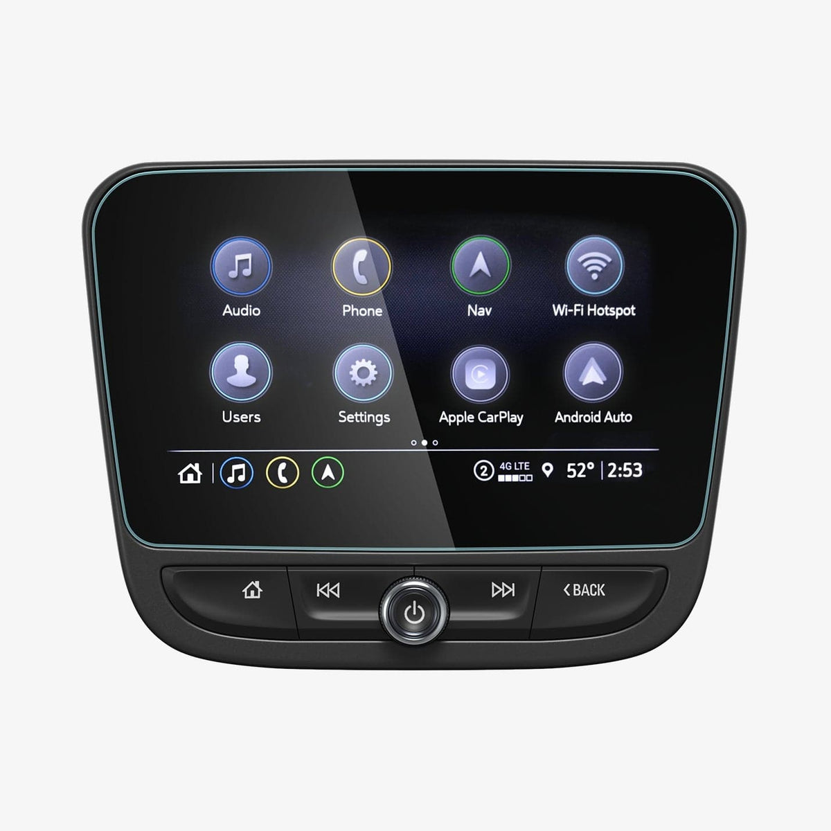AGL05925 - Chevrolet Equinox / Malibu Screen Protector GLAS.tR SLIM Anti-Glare showing the front