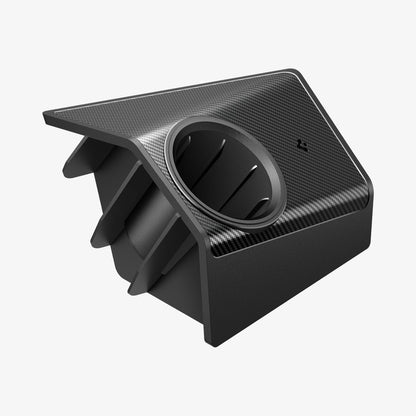 ACP09182 - Tesla cybertruck Charging Adapter Door Dock CO252 in Black showing the side zoomed in