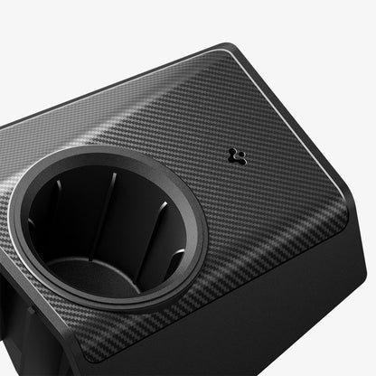 ACP09182 - Tesla cybertruck Charging Adapter Door Dock CO252 in Black showing the side zoomed in