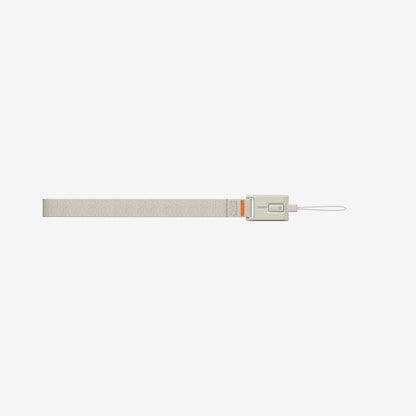 AFA10617 - DA30S LS lanyard strap straight layout showing woven fabric strap with integrated quick-release module and slim detachable loop connector