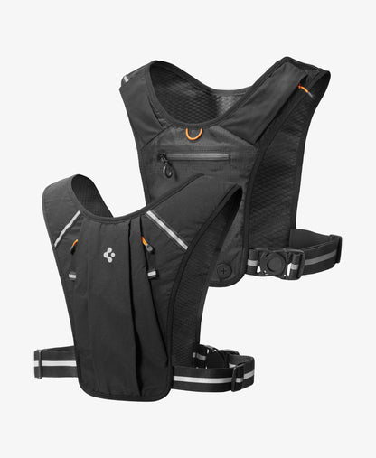 AMP11390 - Dynamic Shield™ Running Vest | A720 L-XL in Black showing the back, partial front and inner