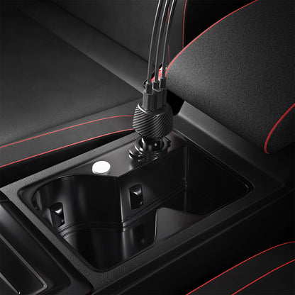 ACP09543 - ArcStation™ Essential 113W USB C Fast Car Charger | EV1133 showing the car charger plugged into a vehicle's center console