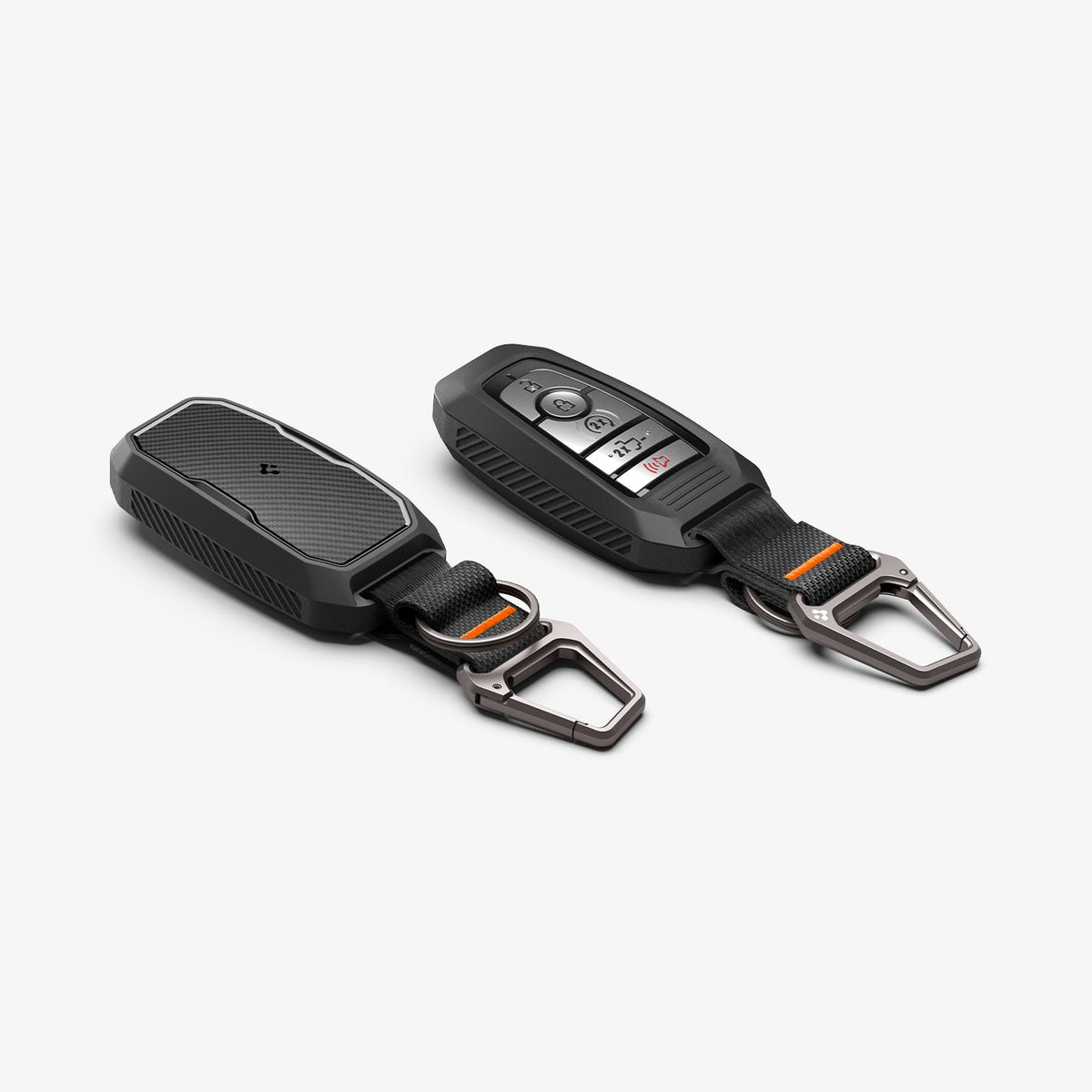 ACS09430 - Ford Key Fob Cover | FK100 in Matte Black showing the front and back