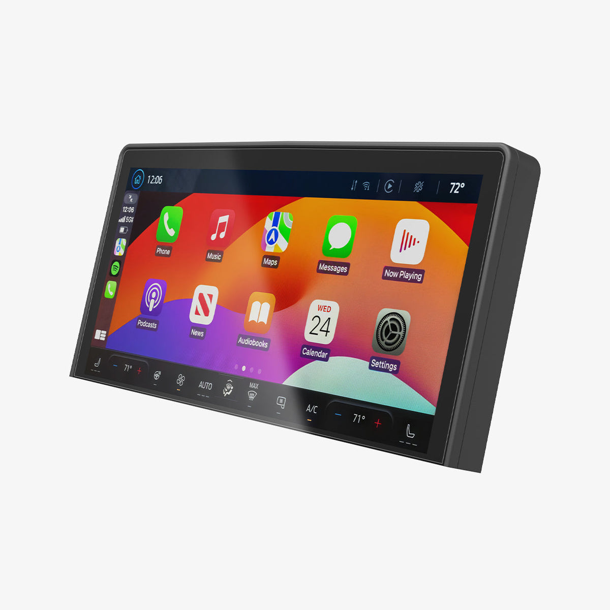 AGL10512 - Screen Protector GLAS.tR SLIM | Anti-Glare Ford Maverick 13.2-inch showing side and front of the screen