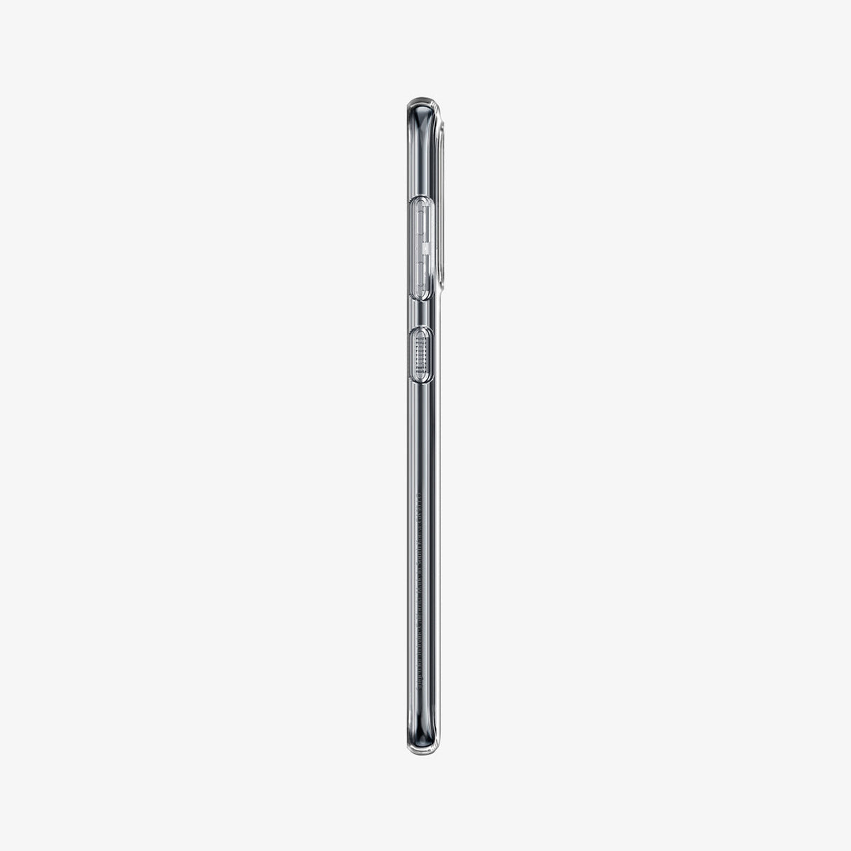 611CS26200 - Galaxy A50 Case Liquid Crystal in Crystal Clear showing the side with side buttons