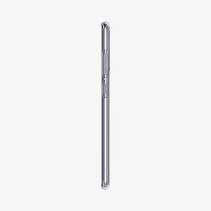 ACS02325 - Galaxy A72 Case Liquid Crystal in Crystal Clear showing the side with side buttons