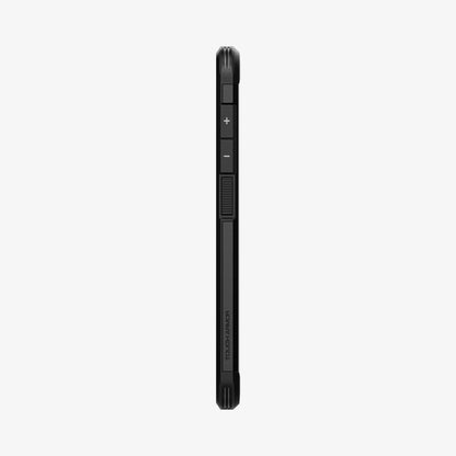ACS03059 - Galaxy S21 FE Tough Armor Case in black showing the side