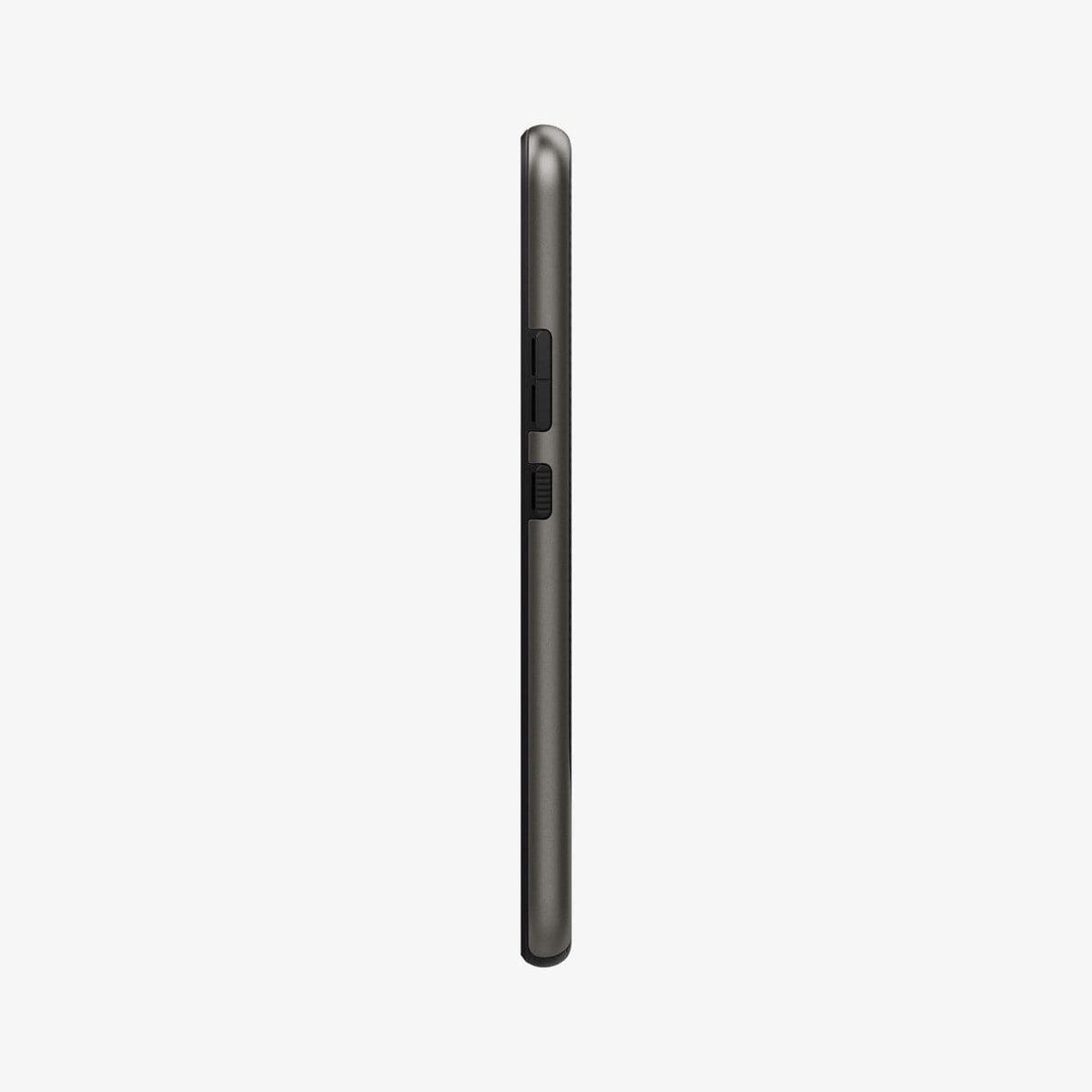 ACS03993 - Galaxy S22 5G Case Neo Hybrid in gunmetal showing the side with volume controls