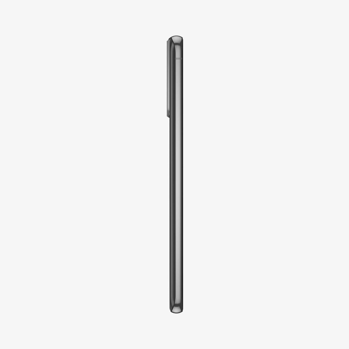 AGL04146 - Galaxy S22 5G Galaxy S22 Plus 5G Optik Lens Protector in black showing the side profile on phone camera lens