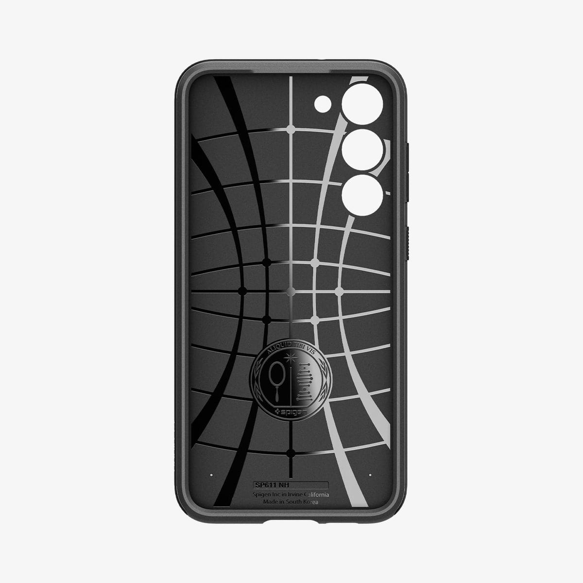 ACS05674 - Galaxy S23 Plus Case Neo Hybrid in black showing the inside of case