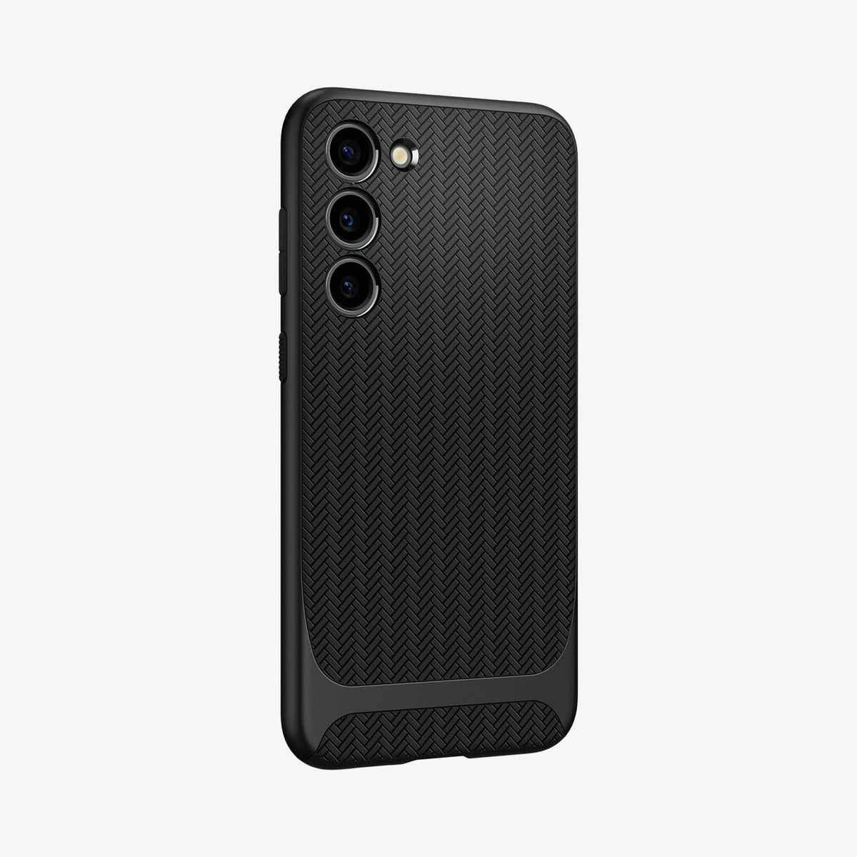 ACS05674 - Galaxy S23 Plus Case Neo Hybrid in black showing the back and partial side
