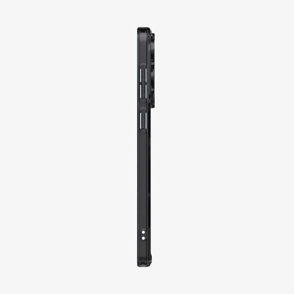 ACS09415 - Galaxy S25 Edge Case Ultra Hybrid Zero One in Zero One Black showing the side