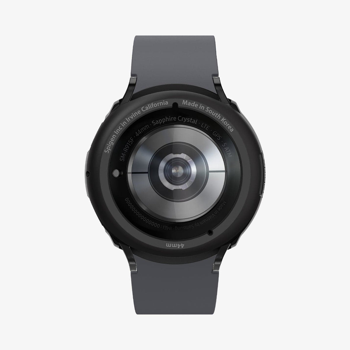 ACS03138 - Galaxy Watch 5/4 (44mm) Case Liquid Air in matte black showing the back
