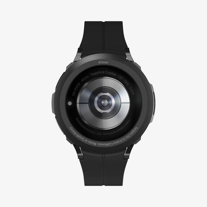 ACS05185 - Galaxy Watch 5 Pro (45mm) Case Liquid Air in matte black showing the back