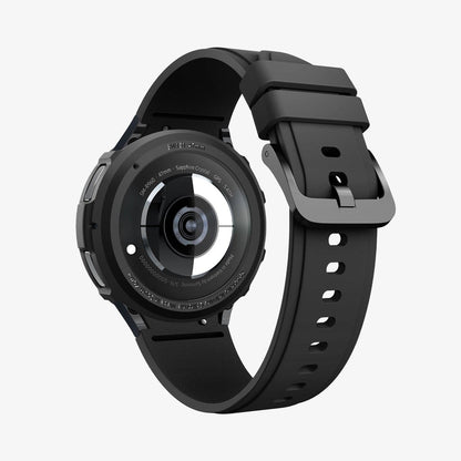 ACS06394 - Galaxy Watch 6 Classic (47mm) Case Liquid Air in matte black showing the back